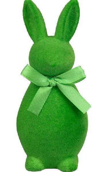 Zając flokowany 14 x 6cm mix kolor WN8471