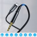 Kabel przewód audio AUX iPhone Lighting - mini jack 3.5mm 1 m - czarny