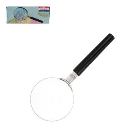 Szkło powiększające lupa 21,5 x 10cm w stalowej oprawie śr.100mm. CHSO11331