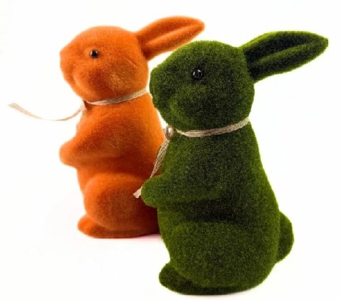 Zając flokowany 16 cm