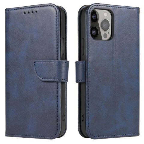 Etui ochronne z klapką do Samsung Galaxy S25+ Magnet Case - niebieskie
