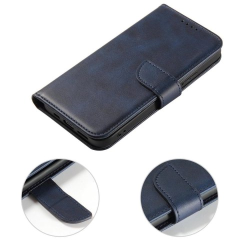 Etui ochronne z klapką do Samsung Galaxy S25+ Magnet Case - niebieskie