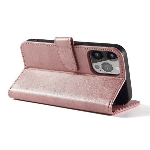 Etui ochronne z klapką do Samsung Galaxy S25+ Magnet Case - różowe