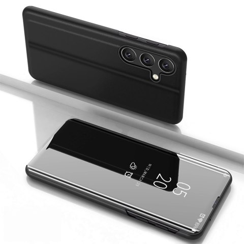 Etui pokrowiec z klapką do Samsung Galaxy S25 Clear View Case - czarny