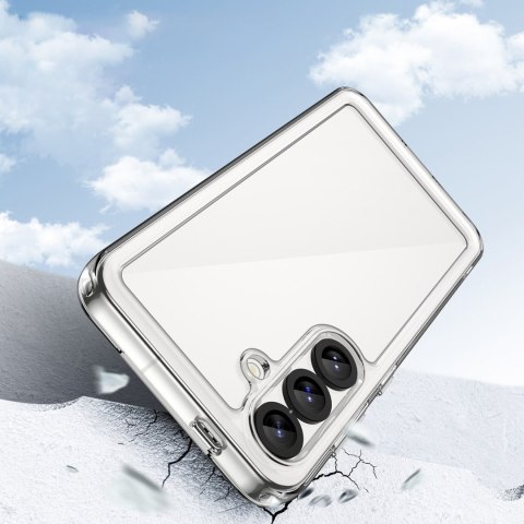 Etui silikonowe z żelową ramką do Samsung Galaxy S25 Outer Space Case - przezroczyste