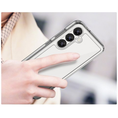 Etui silikonowe z żelową ramką do Samsung Galaxy S25 Outer Space Case - przezroczyste