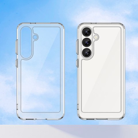 Etui silikonowe z żelową ramką do Samsung Galaxy S25 Outer Space Case - przezroczyste