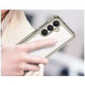 Etui silikonowe z żelową ramką do Samsung Galaxy S25 Outer Space Case - przezroczysto czarne