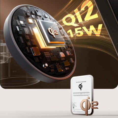 Ładowarka indukcyjna biurkowa 4w1 do urządzeń Apple z lamką Qi2 - biała