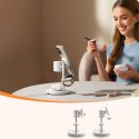 Ładowarka indukcyjna biurkowa 4w1 do urządzeń Apple z lamką Qi2 - biała