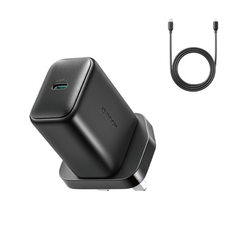 Ładowarka sieciowa z kablem wtyczka Angielska UK USB-C 25W 1m - czarna
