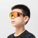 Okulary rowerowe polaryzacyjne dla dzieci z filtrem UV - czarne