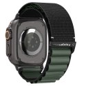 Pasek na zegarek Apple Watch 44 / 45 / 46 / 49 mm - czarno-zielony