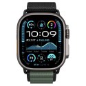 Pasek na zegarek Apple Watch 44 / 45 / 46 / 49 mm - czarno-zielony