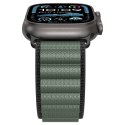 Pasek na zegarek Apple Watch 44 / 45 / 46 / 49 mm - czarno-zielony