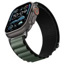 Pasek na zegarek Apple Watch 44 / 45 / 46 / 49 mm - czarno-zielony
