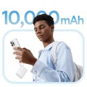 Powerbank 10000mAh 45W PicoGo USB-A USB-C z wbudowanym kablem wyświetlaczem - biały