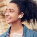 Słuchawki bezprzewodowe dokanałowe T13 ANC IPX5 Bluetooth - białe