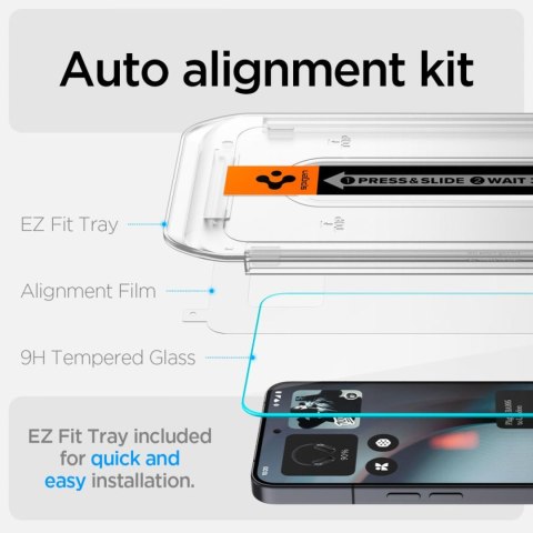 Szkło hartowane na Nothing Phone 3 Glas.TR EZ Fit przezroczyste - 2 szt.