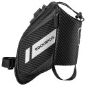 Torba rowerowa pod siodełko z kieszonką na butelkę bidon 1.5l - czarna