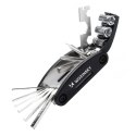 Zestaw narzędzi wielofunkcyjny 16w1 do naprawy serwisu roweru - czarny