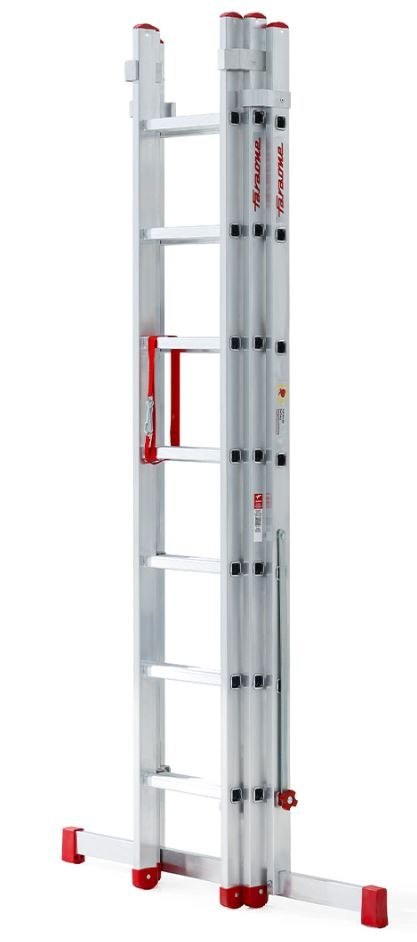 DRABINA TRZYELEMENTOWA 3X7 SZCZEBLI AK225.3SC - F. SCHODOWA FARAONE
