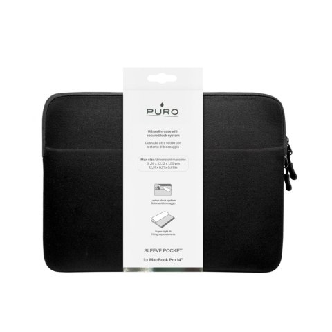 Etui pokrowiec Slim Pocket na laptop 14'' - czarny