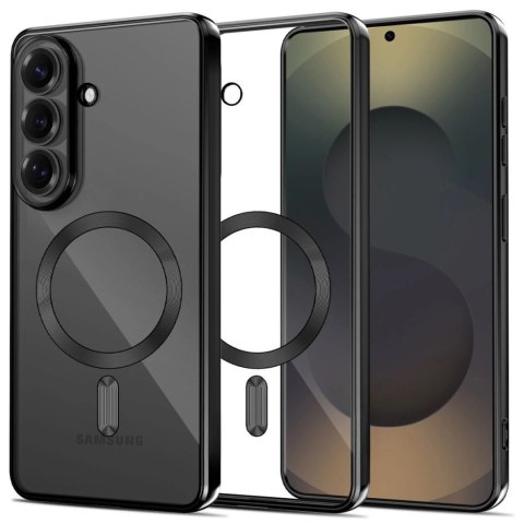 Etui pokrowiec case na Samsung Galaxy S26+ MagFlex - przezroczysto-czarny