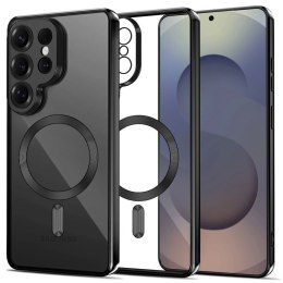 Etui pokrowiec case na Samsung Galaxy S26 Ultra MagFlex - przezroczysto-czarny