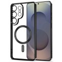 Etui pokrowiec case na Samsung Galaxy S26 Ultra MagFlex - przezroczysto-czarny