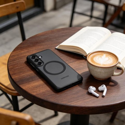 Etui pokrowiec ochronny na Samsung Galaxy S26+ MagPeak MagSafe - czarny