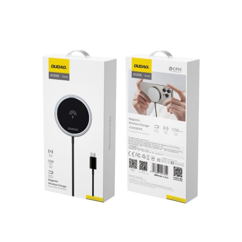 Ładowarka indukcyjna magnetyczna MagSafe 15W - czarna