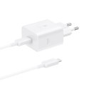Ładowarka sieciowa Samsung USB-C 45W 4.05A z kablem USB-C 1.8m - biała