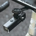 Lampka rowerowa przednia 5000mAh 1500lm IPX6 mocowanie Garmin i GoPro - czarna