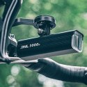 Lampka rowerowa przednia 5000mAh 1500lm IPX6 mocowanie Garmin i GoPro - czarna