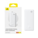 Powerbank 10000mAh 15W Airpow Lite z kablem USB-A - USB-C 30cm - biały
