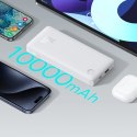 Powerbank 10000mAh 15W Airpow Lite z kablem USB-A - USB-C 30cm - biały