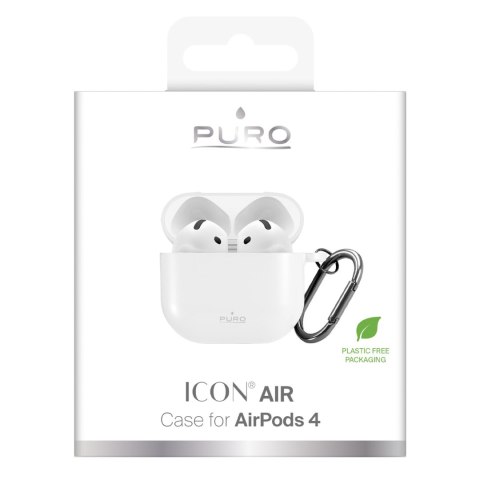 Silikonowy pokrowiec etui na słuchawki Airpods 4 - białe