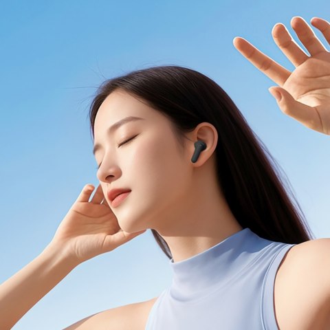 Słuchawki bezprzewodowe dokanałowe MeloBuds N30 ANC Bluetooth IPX4 - czarne