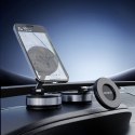 Uchwyt samochodowy do smartfona z przyssawką na szybę deskę rozdzielczą MagSafe - czarny