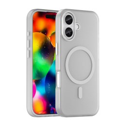 Etui case na iPhone 17 Magnetic Abrasive MagSafe - matowe białe