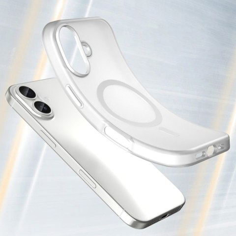 Etui case na iPhone 17 Magnetic Abrasive MagSafe - matowe białe
