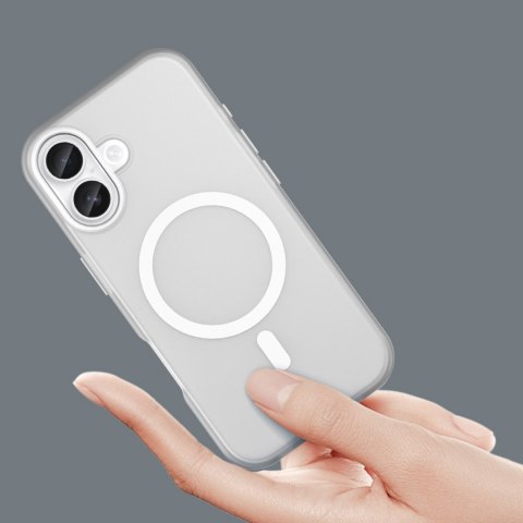 Etui case na iPhone 17 Magnetic Abrasive MagSafe - matowe białe