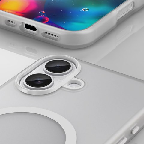 Etui case na iPhone 17 Magnetic Abrasive MagSafe - matowe białe