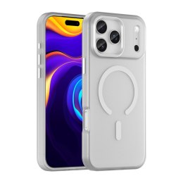 Etui case na iPhone 17 Pro Magnetic Abrasive MagSafe - matowe białe