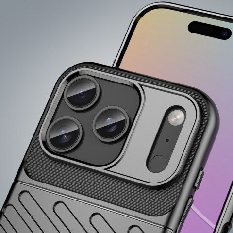 Etui pokrowiec plecki na iPhone 17 Pro Max Thunder Case - czarne