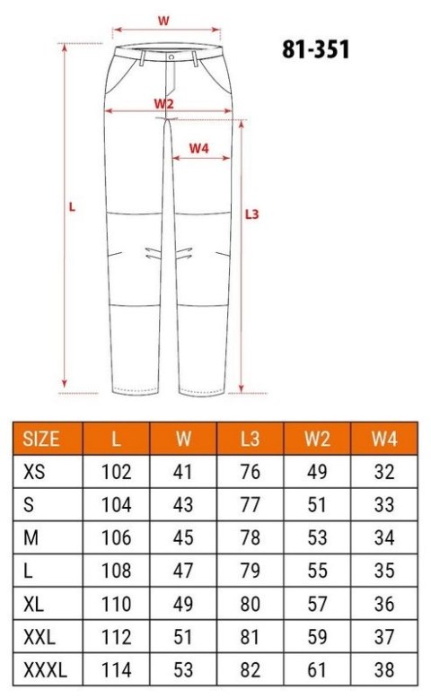 SPODNIE ROBOCZE MIX&MATCH CZARNE ROZMIAR L NEO