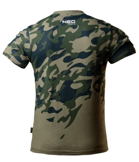 T-SHIRT ROBOCZY Z NADRUKIEM CAMO, ROZM.L NEO