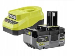ZESTAW ZASILAJĄCY RC18120A-140X ŁADOWARKA + AKUMULATOR 4.0AH RYOBI