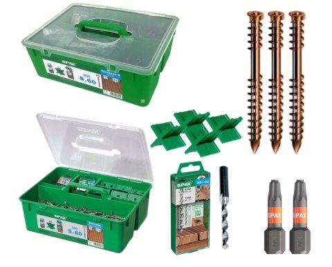 WKRĘT TARASOWY A2 TX 5.0*60MM SPAX-D STARE ZŁOTO (850)+ZES. SPAX